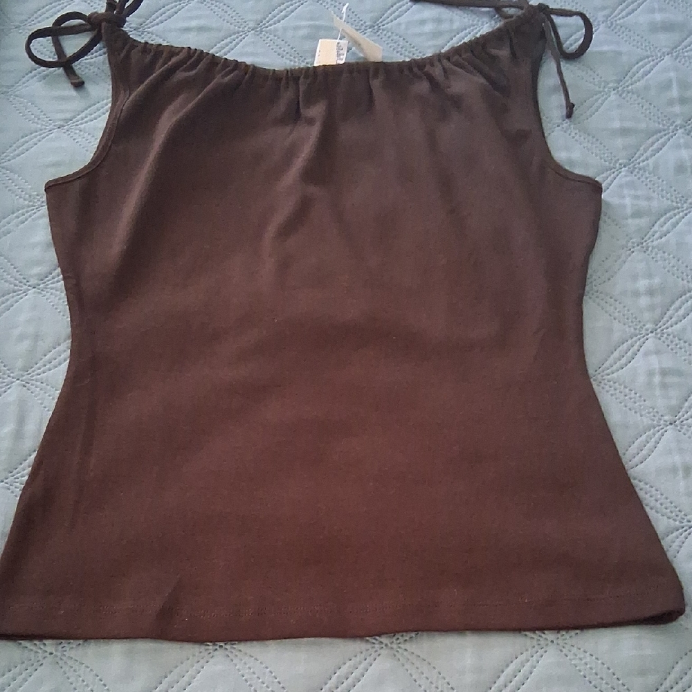 NWT Ann Taylor Loft Brown Camisole Top